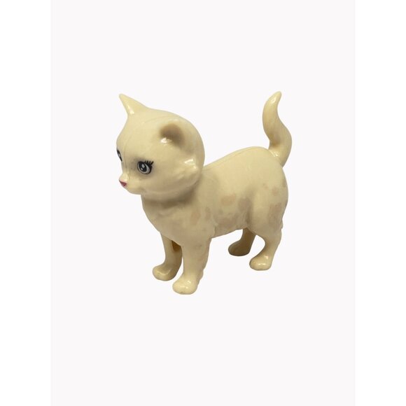 Barbie Play N Wash White Plastic Kitty Cat Figurine Toy For Kids Or Collectors - Picture 2 of 4
